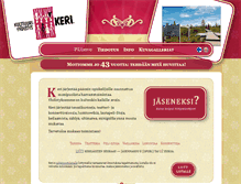 Tablet Screenshot of kulttuuriyhdistyskeri.fi